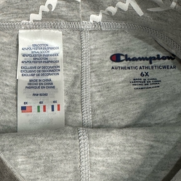 Champion Grey Leggings Size 6 - Picture 3 of 5